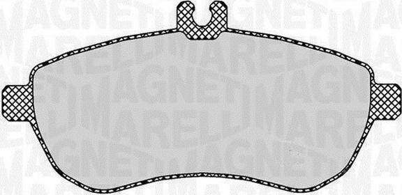 Magneti Marelli 363916060313 - Тормозные колодки, дисковые, комплект autosila-amz.com