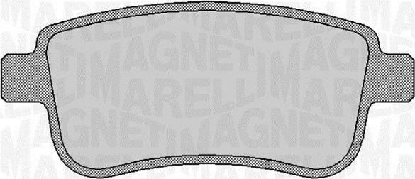 Magneti Marelli 363916060382 - Тормозные колодки, дисковые, комплект autosila-amz.com