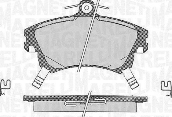 Magneti Marelli 363916060335 - Тормозные колодки, дисковые, комплект autosila-amz.com