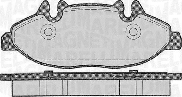 Magneti Marelli 363916060329 - Тормозные колодки, дисковые, комплект autosila-amz.com