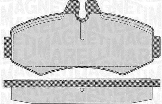 Magneti Marelli 363916060327 - Тормозные колодки, дисковые, комплект autosila-amz.com