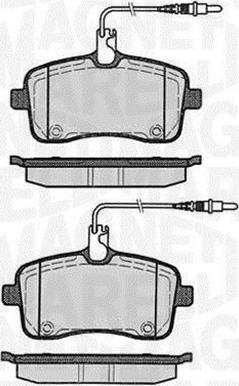 Magneti Marelli 363916060376 - Тормозные колодки, дисковые, комплект autosila-amz.com