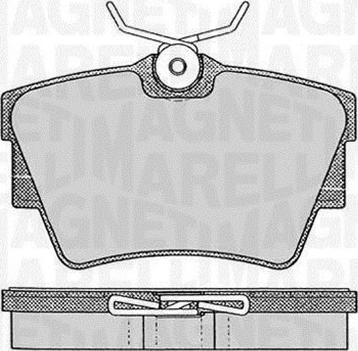 Magneti Marelli 363916060370 - Тормозные колодки, дисковые, комплект autosila-amz.com