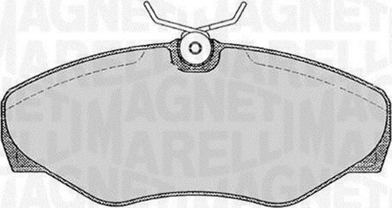Magneti Marelli 363916060371 - Тормозные колодки, дисковые, комплект autosila-amz.com