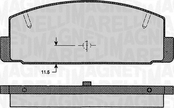 Magneti Marelli 363916060294 - Тормозные колодки, дисковые, комплект autosila-amz.com