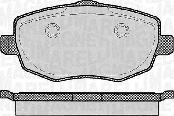 Magneti Marelli 363916060291 - Тормозные колодки, дисковые, комплект autosila-amz.com