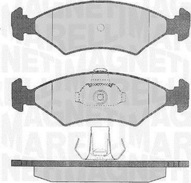 Magneti Marelli 363916060248 - Тормозные колодки, дисковые, комплект autosila-amz.com