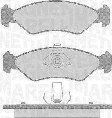 Magneti Marelli 363916060250 - Тормозные колодки, дисковые, комплект autosila-amz.com