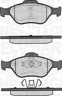 Magneti Marelli 363916060252 - Тормозные колодки, дисковые, комплект autosila-amz.com