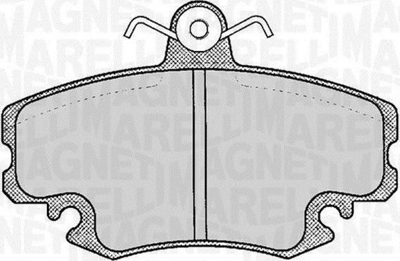 Magneti Marelli 363916060204 - Тормозные колодки, дисковые, комплект autosila-amz.com