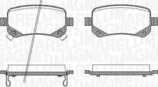 Magneti Marelli 363916060210 - Тормозные колодки, дисковые, комплект autosila-amz.com