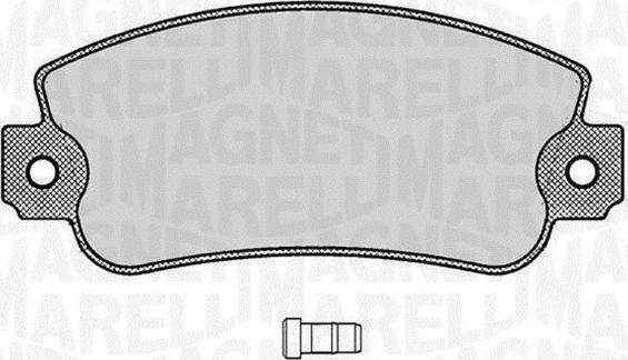 Magneti Marelli 363916060212 - Тормозные колодки, дисковые, комплект autosila-amz.com