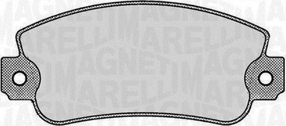 Magneti Marelli 363916060237 - Тормозные колодки, дисковые, комплект autosila-amz.com