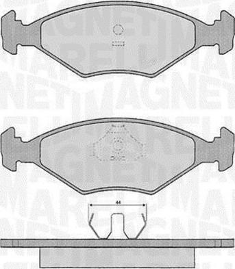 Magneti Marelli 363916060229 - Тормозные колодки, дисковые, комплект autosila-amz.com