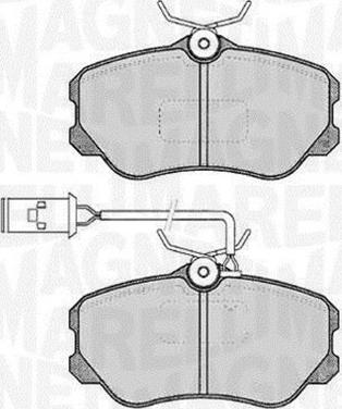 Magneti Marelli 363916060226 - Тормозные колодки, дисковые, комплект autosila-amz.com