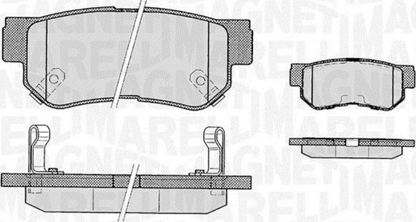 Magneti Marelli 363916060278 - Тормозные колодки, дисковые, комплект autosila-amz.com