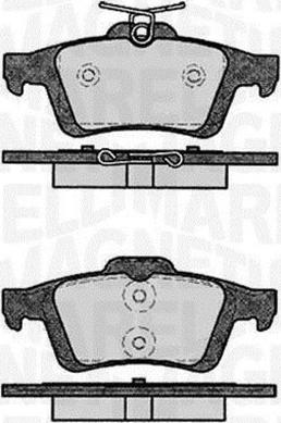 Magneti Marelli 363916060796 - Тормозные колодки, дисковые, комплект autosila-amz.com