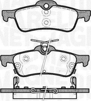 Magneti Marelli 363916060798 - Тормозные колодки, дисковые, комплект autosila-amz.com