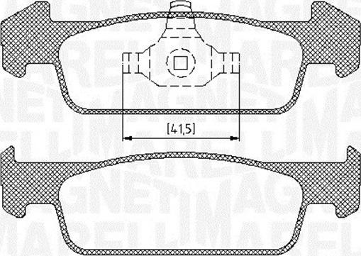 Magneti Marelli 363916060718 - Тормозные колодки, дисковые, комплект autosila-amz.com