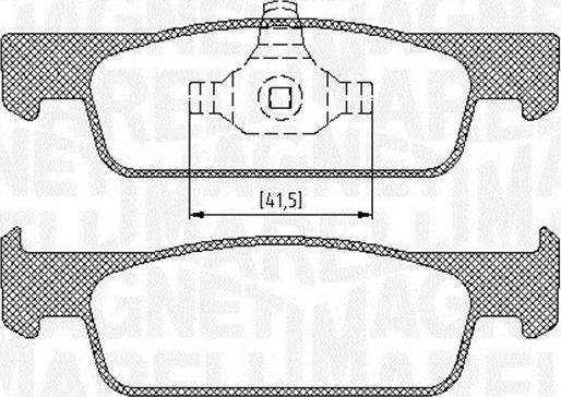 Magneti Marelli 363916060717 - Тормозные колодки, дисковые, комплект autosila-amz.com