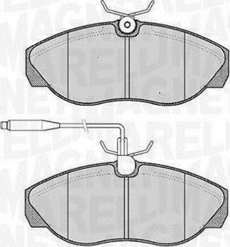 Magneti Marelli 363916060789 - Тормозные колодки, дисковые, комплект autosila-amz.com