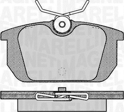 Magneti Marelli 363916060783 - Колодки тормоз.диск. ALFA 145/146, FIAT BRAVO autosila-amz.com