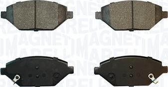 Magneti Marelli 363916061113 - Тормозные колодки, дисковые, комплект autosila-amz.com