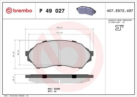 Magneti Marelli 363700449027 - Тормозные колодки, дисковые, комплект autosila-amz.com