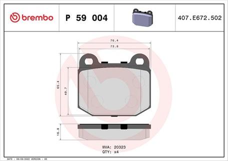 Magneti Marelli 363700459004 - Тормозные колодки, дисковые, комплект autosila-amz.com