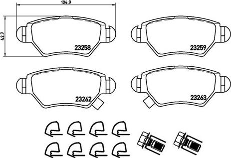 Magneti Marelli 363700459031 - Тормозные колодки, дисковые, комплект autosila-amz.com