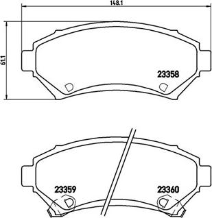 Pex 7465 - Тормозные колодки, дисковые, комплект autosila-amz.com