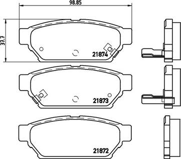 Magneti Marelli 363700454016 - Тормозные колодки, дисковые, комплект autosila-amz.com