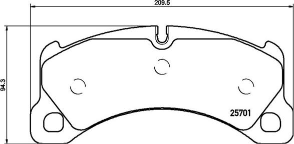 Magneti Marelli 363700465033 - Тормозные колодки, дисковые, комплект autosila-amz.com