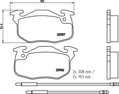 Magneti Marelli 363700461044 - Тормозные колодки, дисковые, комплект autosila-amz.com