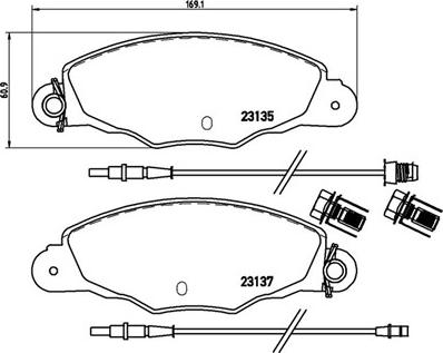 Magneti Marelli 363700461061 - Тормозные колодки, дисковые, комплект autosila-amz.com