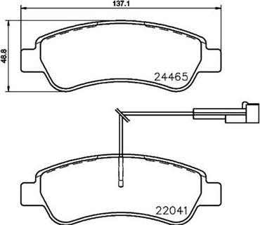 Magneti Marelli 363700461125 - Тормозные колодки, дисковые, комплект autosila-amz.com