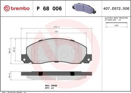 Magneti Marelli 363700468006 - Тормозные колодки, дисковые, комплект autosila-amz.com