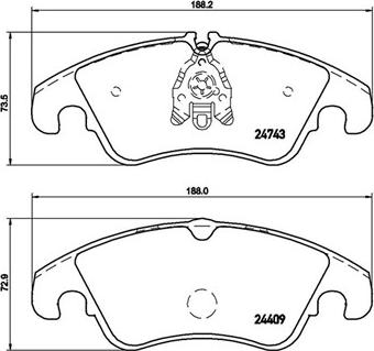 Magneti Marelli 363700485098 - Тормозные колодки, дисковые, комплект autosila-amz.com