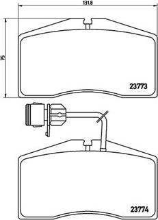 Magneti Marelli 363700485053 - Тормозные колодки, дисковые, комплект autosila-amz.com