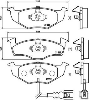 Magneti Marelli 363700485071 - Тормозные колодки, дисковые, комплект autosila-amz.com