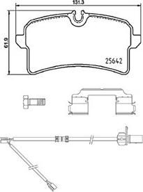 VAG 3Y0698151C - Тормозные колодки, дисковые, комплект autosila-amz.com