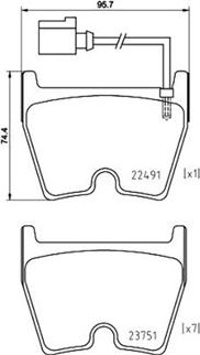 Magneti Marelli 363700585152 - Тормозные колодки, дисковые, комплект autosila-amz.com