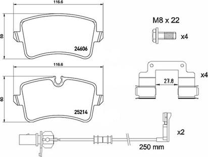 Magneti Marelli 363700485157 - Тормозные колодки, дисковые, комплект autosila-amz.com