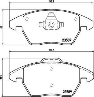 OEMparts 05191271 - Тормозные колодки, дисковые, комплект autosila-amz.com