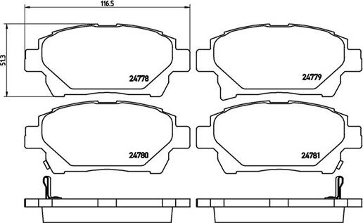 Magneti Marelli 363700483097 - Тормозные колодки, дисковые, комплект autosila-amz.com