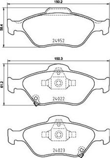 Magneti Marelli 363700483159 - Тормозные колодки, дисковые, комплект autosila-amz.com