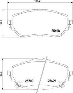 Magneti Marelli 363700483150 - Тормозные колодки, дисковые, комплект autosila-amz.com