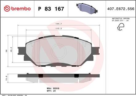 Magneti Marelli 363700483167 - Тормозные колодки, дисковые, комплект autosila-amz.com