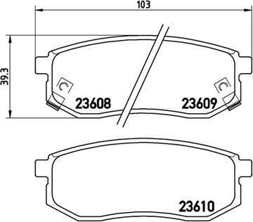 Magneti Marelli 363700430030 - Тормозные колодки, дисковые, комплект autosila-amz.com