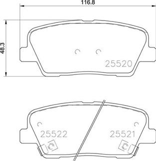 Magneti Marelli 363700430104 - Тормозные колодки, дисковые, комплект autosila-amz.com